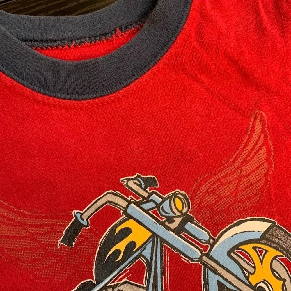 Kid Clothing LOT of 5‎ Motorcycle Theme 12 Months-3T Harley Davidson Garanimals